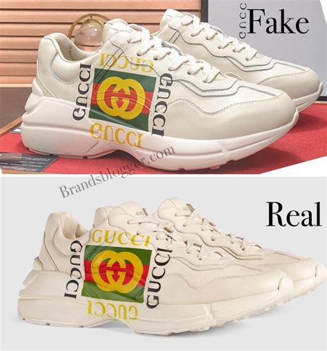 rhyton gucci sneaker fake|How To Spot Fake Gucci Rhyton Sneakers (2024) .